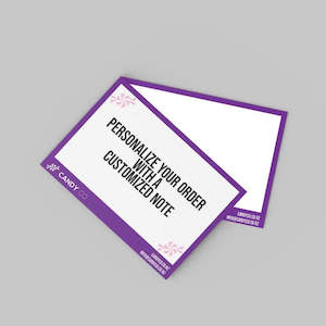 Lolly Boxes: Personalized Note