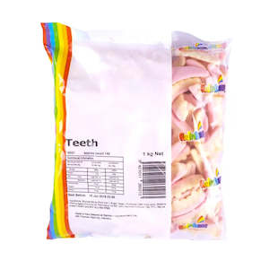 Rainbow Confectionery: Teeth (1kg Bag)