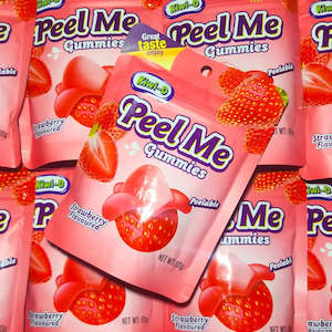 Gummy Lollies: Strawberry Peel Me Gummies 65g