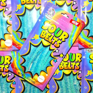 Sour Belts Raspberry 100g