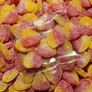 Promotional Lollies: Sour Peach Heart Promotional Lollies