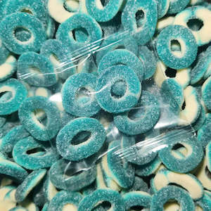 Promotional Lollies: Sour Raspberry Rings Promotional Lollies