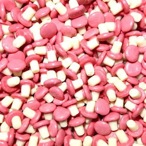 Pink Lollies: Gummy Mushrooms