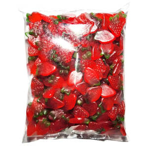 Mayceys Lollies: Mayceys Sour Strawberries 1kg Bag