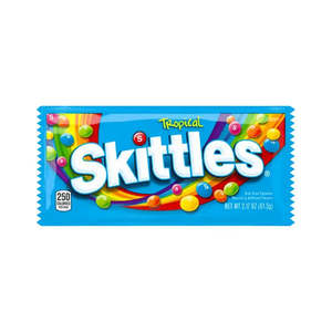Lollies: Skittles Tropical Pouch 61.5g