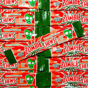 Halloween Lollies: Zombie Chew Sour Watermelon 28g