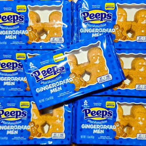 Marshmallow Lollies: Peeps Marshmallow Gingerbread Men 3pc 42g