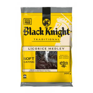 Lollies: Black Knight Licorice 500g