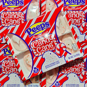 Peeps Candy Cane Marshmallow Chicks 85g