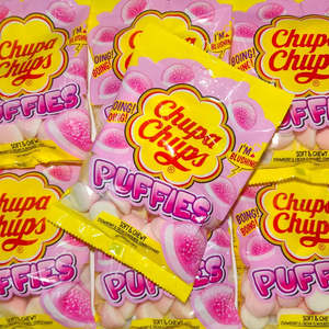 Lollies: Chupa Chups Puffies Strawberry & Cream 150g
