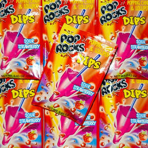 Lollies: Pop Rock Strawberry Dipper 18g