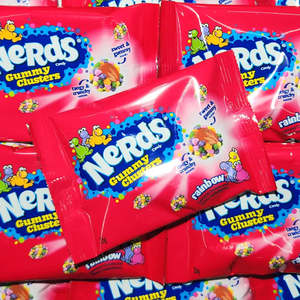 Lollies: Nerd Gummy Clusters Rainbow Pouch 35g