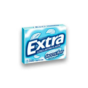 BBD: 08.08.2026 - Extra Smooth Mint Gum 15pcs