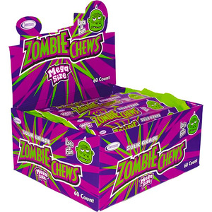 Zombie Chews Sour Grape 28g - 72pcs