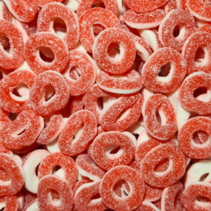 Gummy Lollies: Strawberry Rings 1kg