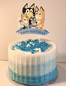 Bluey Candy Floss Cakes - Candy Floss Cakes & Glitter Drink Bombs