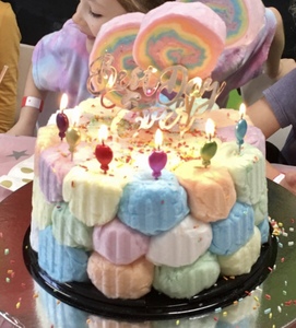 Products: Party Puffs Candy Floss Cake - Candy Floss Cakes & Glitter Drink Bombs