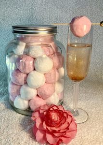 Glass Celebration Jars - Glitter Drink Bombs - Candy Floss Cakes & Glitter Drink Bombs