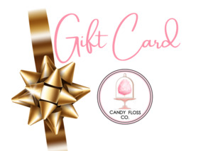 Products: Gift Cards - Candy Floss Cakes & Glitter Drink Bombs