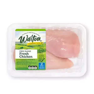Waitoa Free range breast Fillet 450gm Packet - Cantab Gourmet Chicken