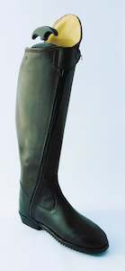 Black Dressage boot with front zip