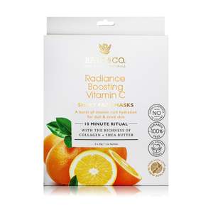 Radiance Boosting Vitamin C Sheet Face Masks 5pack