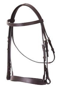 Bridles Reins Bits: CAVALLINO SHOW BRIDLE WITH LEATHER REINS