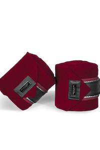 Equestrian Stockholm 1: Equestrian Stockholm Dark Bordeaux Fleece Bandages