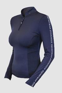 Equestrian Stockholm 1: Equestrian Stockholm Modern Tech Navy Power Top
