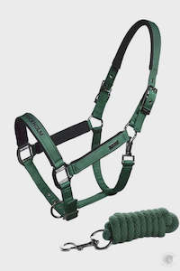 Halters: Equestrian Stockholm Sycamore Green Halter Lead Set