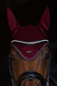 Ear Nets: Equestrian Stockholm Dark Bordeaux Ear Net