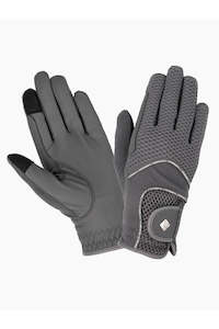 Gloves: 3D Mesh Riding Gloves Grey