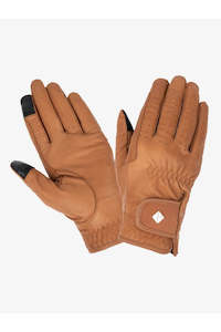 LeMieux Classic Leather Riding Gloves Tan