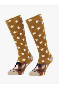 Childrens Clothing Accessories 1: LeMieux Fluffy Character Socks Chancer Junior