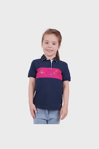 Childrens Clothing Accessories 1: GIRLS LACEY SS POLO