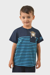 BOYS POCKET BULL HENLEY S/S TEE