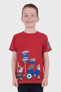 Childrens Clothing Accessories 1: BOYS TRAVELLING FARM SS TEE