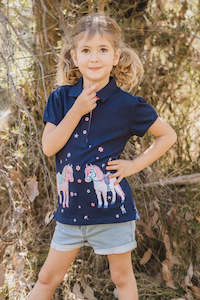 Childrens Clothing Accessories 1: GIRLS AMELIA SS POLO