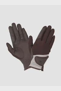 Gloves: LeMieux Pro Mesh Glove Brown/Almond