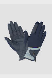 LeMieux Pro Mesh Glove Navy/Aqua
