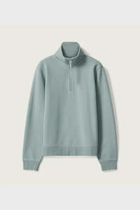 R.M. Williams Trickett 1/4 Zip Sweatshirt Jade