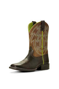 Footwear 1: Ariat Children's Crossdraw Western Boots Espresso/Wicker