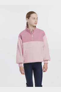 Childrens Clothing Accessories 1: LeMieux Young Rider Kate Quarter Zip Sweat Blossom