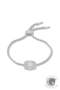 Elite Equestrian Jewellery 1: Spurwest Ultra Mini Belt Buckle Bracelet Silver (Amelia Rose)