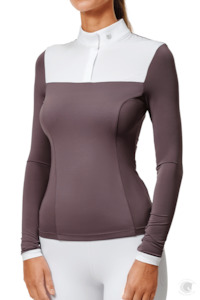 Equestrian Stockholm 1: Equestrian Stockholm Fine Line Competition Top Dark Violet
