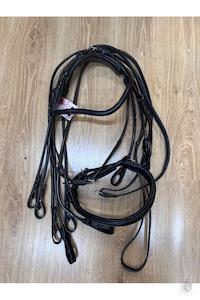 Bridles Reins Bits: Double Bridle Black Full