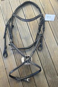 Bridles Reins Bits: Jaaz Grackle Bridle Brown Full