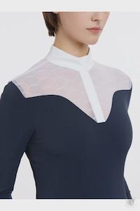 LeMieux Emily Long Sleeve Show Shirt Navy