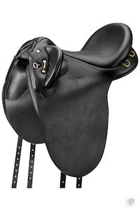 Saddle Sale On Now: Bates Kimberley in Flock in Classic Black Medium (DISCONTINUED)