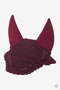 Lemieux Ears: LeMieux Diamante Acoustic Fly Hood Burgundy